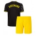 Cheap Borussia Dortmund Away Football Kit Children 2022-23 Short Sleeve (+ pants)